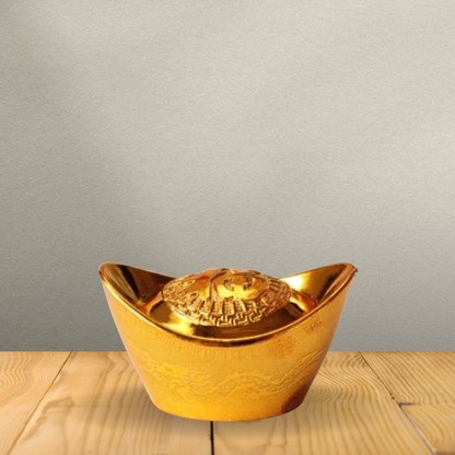 Gold Ingot Wealth Decor Figurine