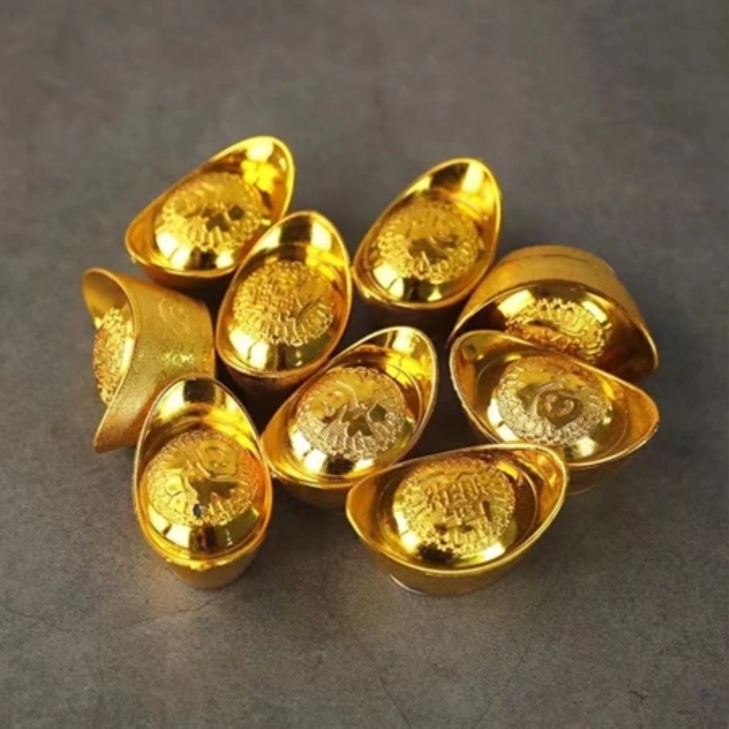 Gold Ingot Wealth Decor Figurine